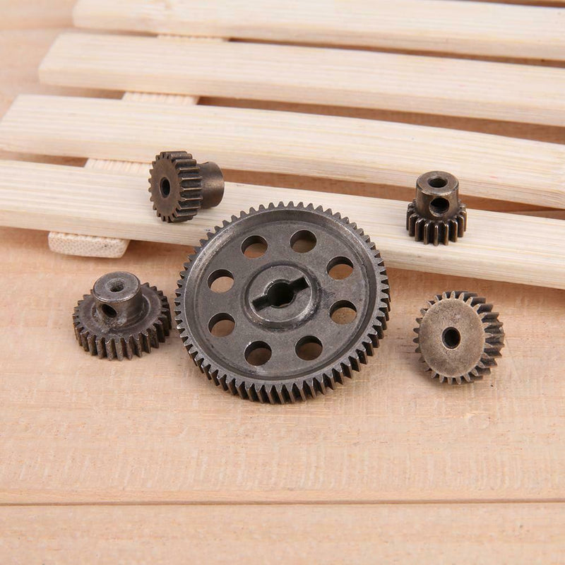 5pcs/Set Differential Main Metal Spur Motor Gear RC Toys Part for HSP Truck SN9F