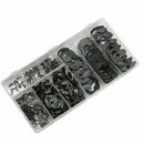 300pc E-Clip Assortment | SAE Black Oxide Fastener Set Retaining Ring Kit NLJ