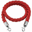 Quality 1.5m long Twisted Queue Barrier Rope Red for Posts Stands E5C7