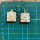 Cute Eggs on Toast Earrings Drop Earrings Ear Hook Drop Dangle Women Jewelry