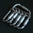 5X Outdoor D-Ring Aluminum Screw Locking Carabiner Hook Clip Climbing Keyc TVQ