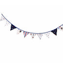 12 Flags 3.2m Pirate Theme Cotton Fabric Bunting Pennant Banner Party Decoration