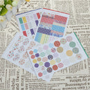 4Pcs/set Dot Canvas Stickers ForDIYScrapbooking Planner Cardmaking Journaling â„–[