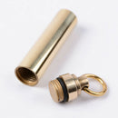 Waterproof Brass Pill Box Case Medicine Capsule Holder Outdoor Survival Intrigui