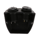 Car Motorcycle Marine 12V Plug Power Outlet Dual USB Charger Socket + wires