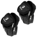 2PCS New Zippered Mini Golf Ball Holder Bag Black (Storage Balls, Tees, Divot