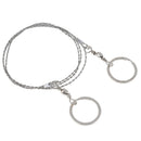 1PC Outdoor String Wire Saw Carbon Ring Scroll Hand Rope Chain Saws Wood Tool 3C