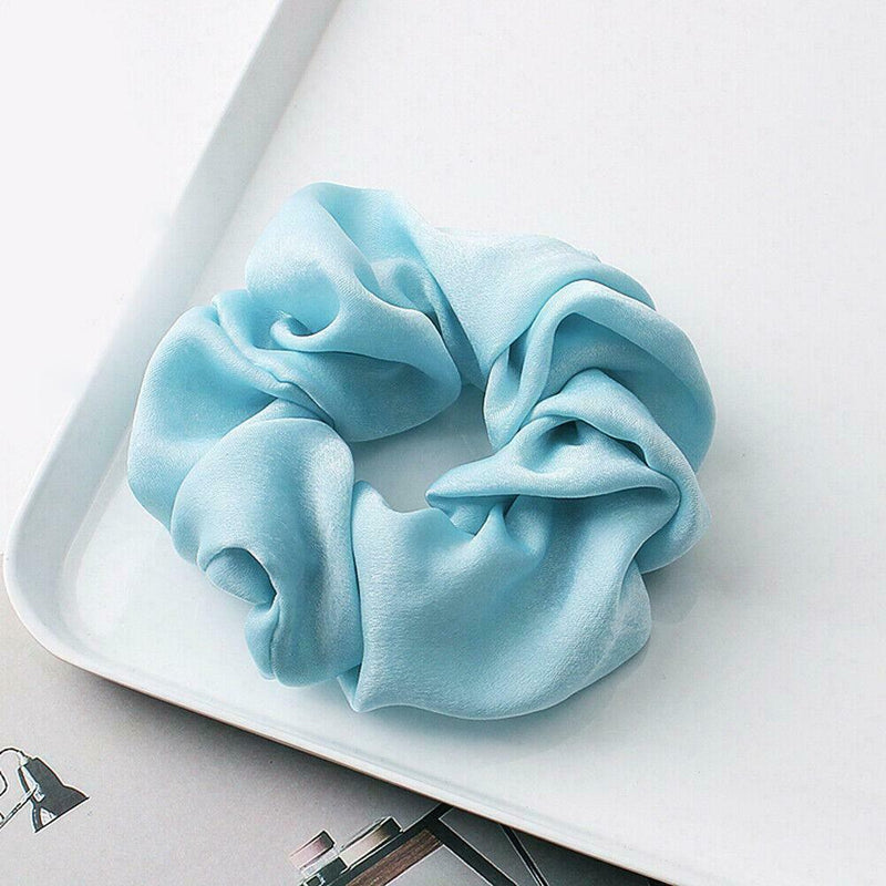 Women Hair Rings Satin Cloth Scrunchies Ponytail Holder Hairband (Style 5) A