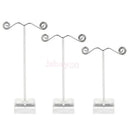 3pcs Earrings Necklace Jewelry Display Rack Metal Stand Organizer Holder