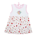 Baby Summer Dresses Girls O-Neck Sleeveless Cute Flowers Cotton Mini Dress