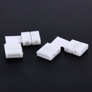 10x Clip-on L Shape 4Pin 5050 LED RGB String Solderless Coupler Connectors