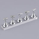 2x Acrylic False Nail Tips Stand Holder Practice Stand Display