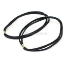 2 Pcs Black Elegant Double Layer Elastic Headband Hair Band for Women Lady