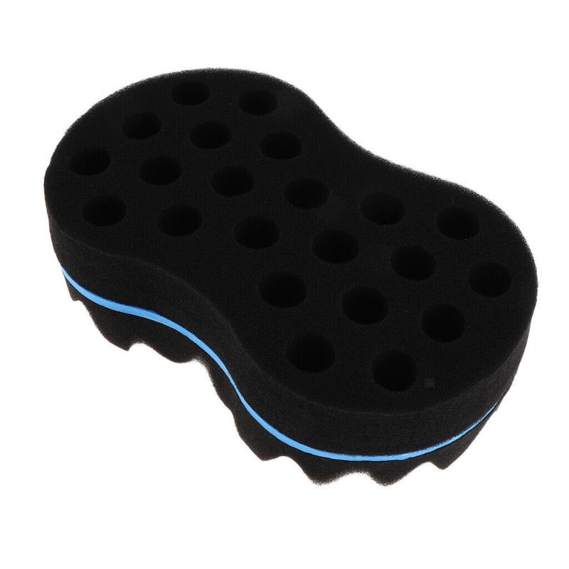 Double Sided Big Holes Barber Hair Brush Sponge Dreads Locking Twist Curl Coil