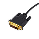 1.5m Plastic Dual Link DVI-I 24+5 Pin DVI to VGA 15 Pin Adapter Cable Converter