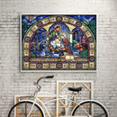 5D DIY Special-shaped Diamond Painting Cross Stitch Kit (R8107 Religion)