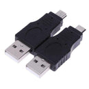 12Pcs/Set OTG USB 2.0 A Male To Female Micro USB Micro-B Mini-B Changer Data