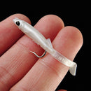 3 Pieces Soft Eel Fishing Lures Hook Silicone Bass Crank Swimbaits Tackle Tools