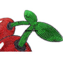 Cherry sequins Embroidery patches Iron on sew For clothing applique embroidered