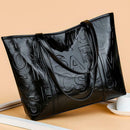 Simple PU Leather Women Shoulder Bag Large Capacity Elegant Travel Handbag