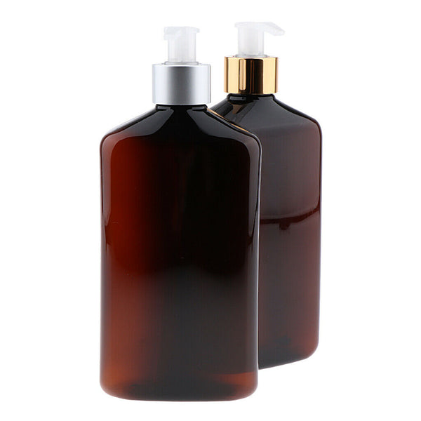 2Pcs Empty Dispensers for Soap/Shampoo - 17 Ounce Desktop Lotion Bottles with