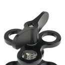 1 Inch Underwater Ball Clamp 3 Holes Easy Releasing Mounting and Moving Around