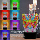 Butterfly DIY Diamond Painting LED Light Embroidery Night Lamp Home Decor A