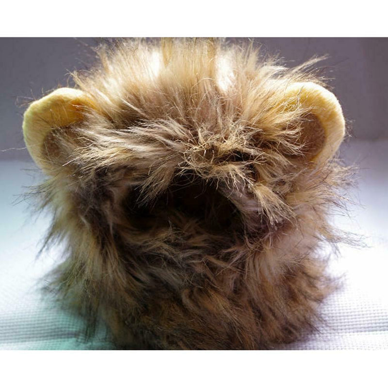 Up Dog With Ears Lion Cat Halloween Fluffy Cloth Mane Dress Costume Hat Pet Wig