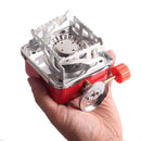 Stainless Steel Foldable Square Cooking Stove Outdoor Camping BBQ Combustor
