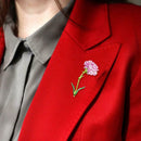 Plant Flower Brooch Fashion Badge Backpack Jacket Decor Ornaments Gift (C) A