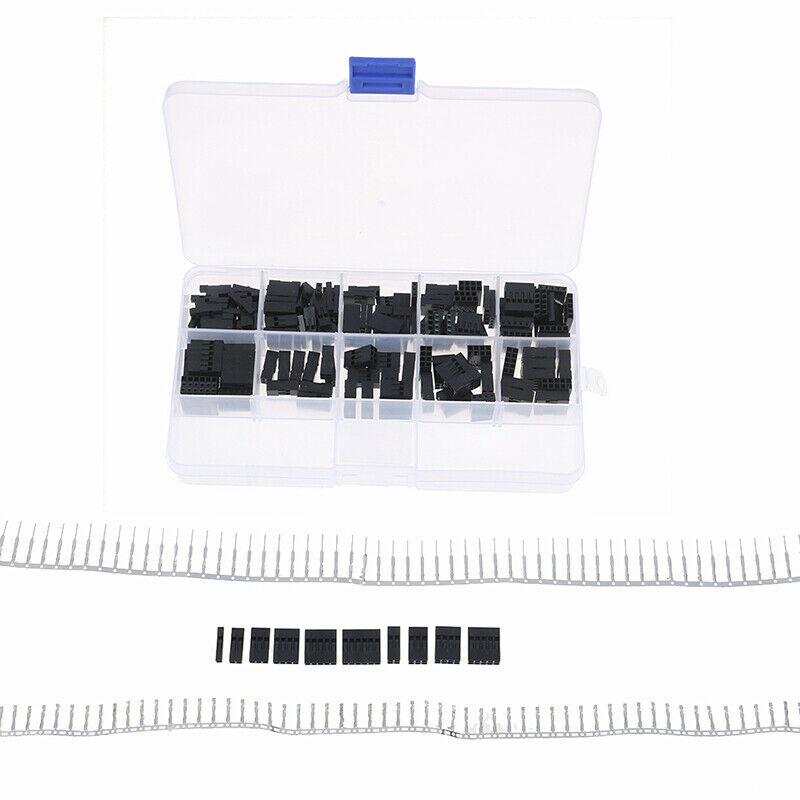 610PCS 2.54mm Crimp Pin Connector Header Jumper Wire Terminal Kis  Nw