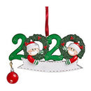 2020 Personalized Family Christmas Kit DIY Name Blessing Pendant (2 People) A