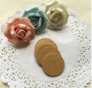 100pcs Round Brown Tags Price Blank Label Luggage Hang Paper Kraft.ES