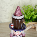 25cm Wooden Solider Nutcrackers w/ Cake Cookie Hat Christmas Decoration Ornament