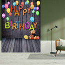 Happy Birthday Art Cloth Backdrop Photographic Studio Prop Kid Family Decor