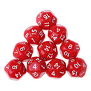10pcs/set Polyhedral D16 Dice for DND RPG MTG Role Playing Board Game Red