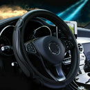Universal_Auto Car Steering Wheel Cover Leather Breathable Anti-slip Black