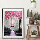 Full Round Drill Diamond DIY 5D Painting Pink Swing Kit Drawing Ornaments