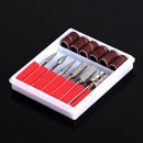 Nail Art 6 Drill File Bits Set Tool for Acrylic Manicure Electric Machine C