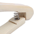 DIY Salon Hairdressing Hair Straightener Wooden Anti-static Dual-Brush Comb