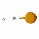 Retractable Ski Pass ID Card Badge Holder Key Chain Reels With Clip Orange H7W9