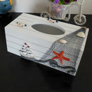 Mediterranean Style Marine Series Tissue Box Cover Paper Towel Box Home Dec