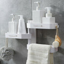 3 Layers Portable Corner Shelf Shampoo Soap Corner Storage Rack Bathroom Sh