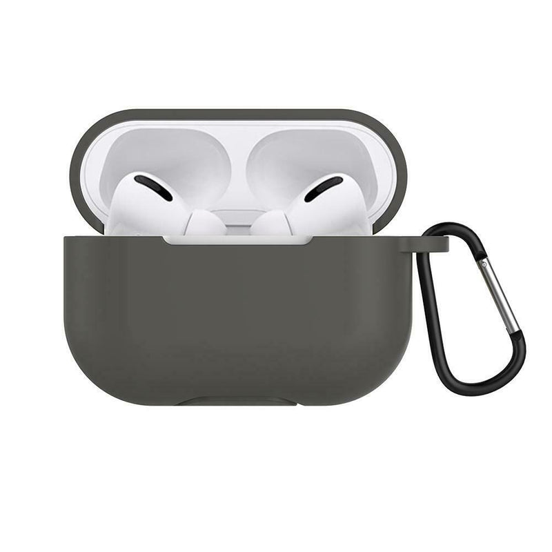 Anti-Fall Silicone Earbuds Case Earphone Box Protector w/Buckle for Airpods Pro