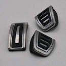 3x Stainless Steel Brake Pedals Pads Cover Set For