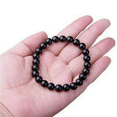 Natural 8mm Black Onyx Stone Gemstones Healing Energy Stretch Beaded Bracelet AU