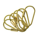 6 Pieces Wholesale Durable Brass Screw Lock Key Ring Keychain Holder Oval Shape