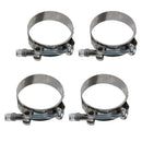 4 x 95-103MM Stainless Steel T- Clamps Turbo Intake Silicone Hose Pipe Clamp