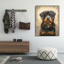 Painting By Numbers Kit DIY Sad Dog Hand Painted Canvas Oil Art Picture