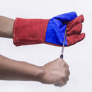 Leather Welding Glove Long Thick Heavy Heat Resistant Gloves For Grill PSK JRD